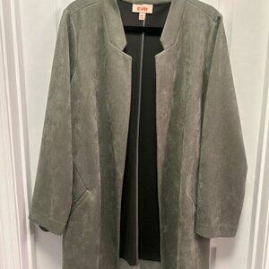 EVRI Size OX  Woman's Faux Suede Jacket